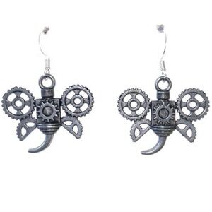 Steampunk Gear Bug Earrings
